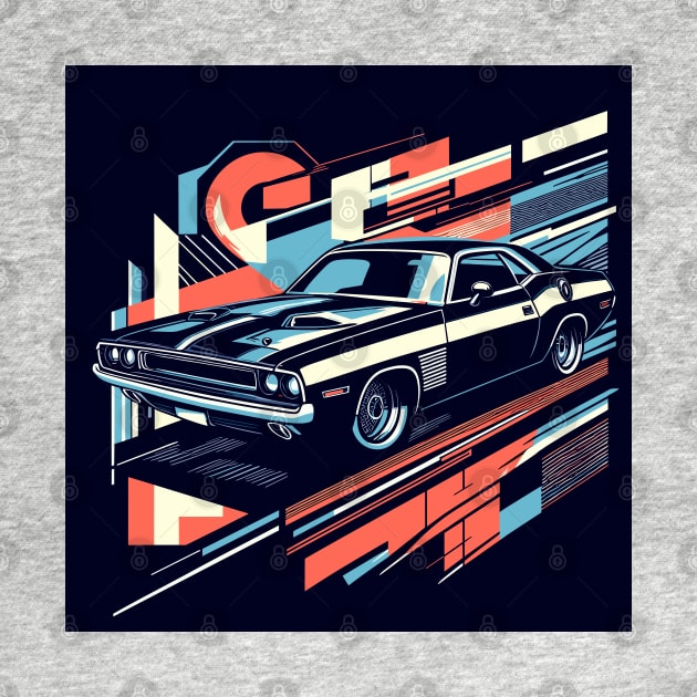 Car Dodge Challenger 1970 by sapphire seaside studio